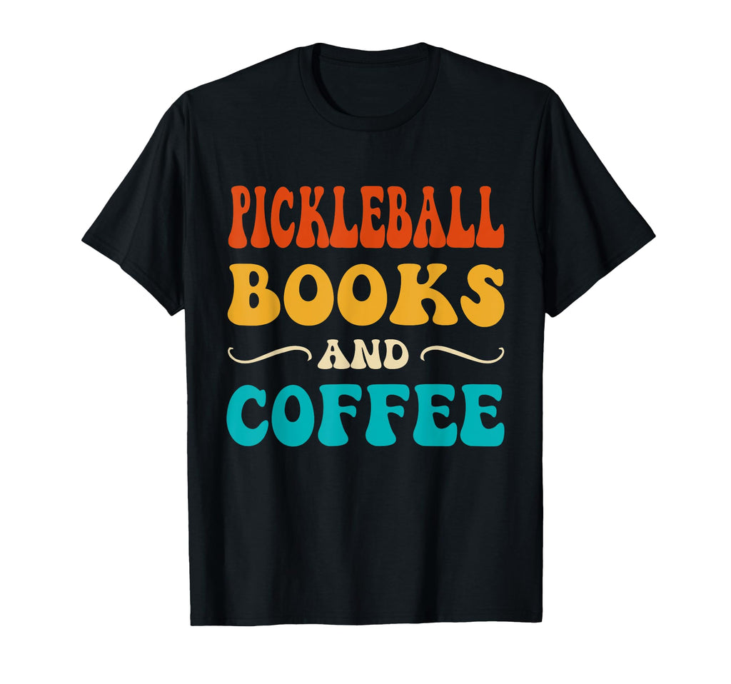 Groovy Funny Pickleball Player Books T-Shirt - Trendy Graphic for Adults - T-Shirt, Sweatshirt, Hoodie