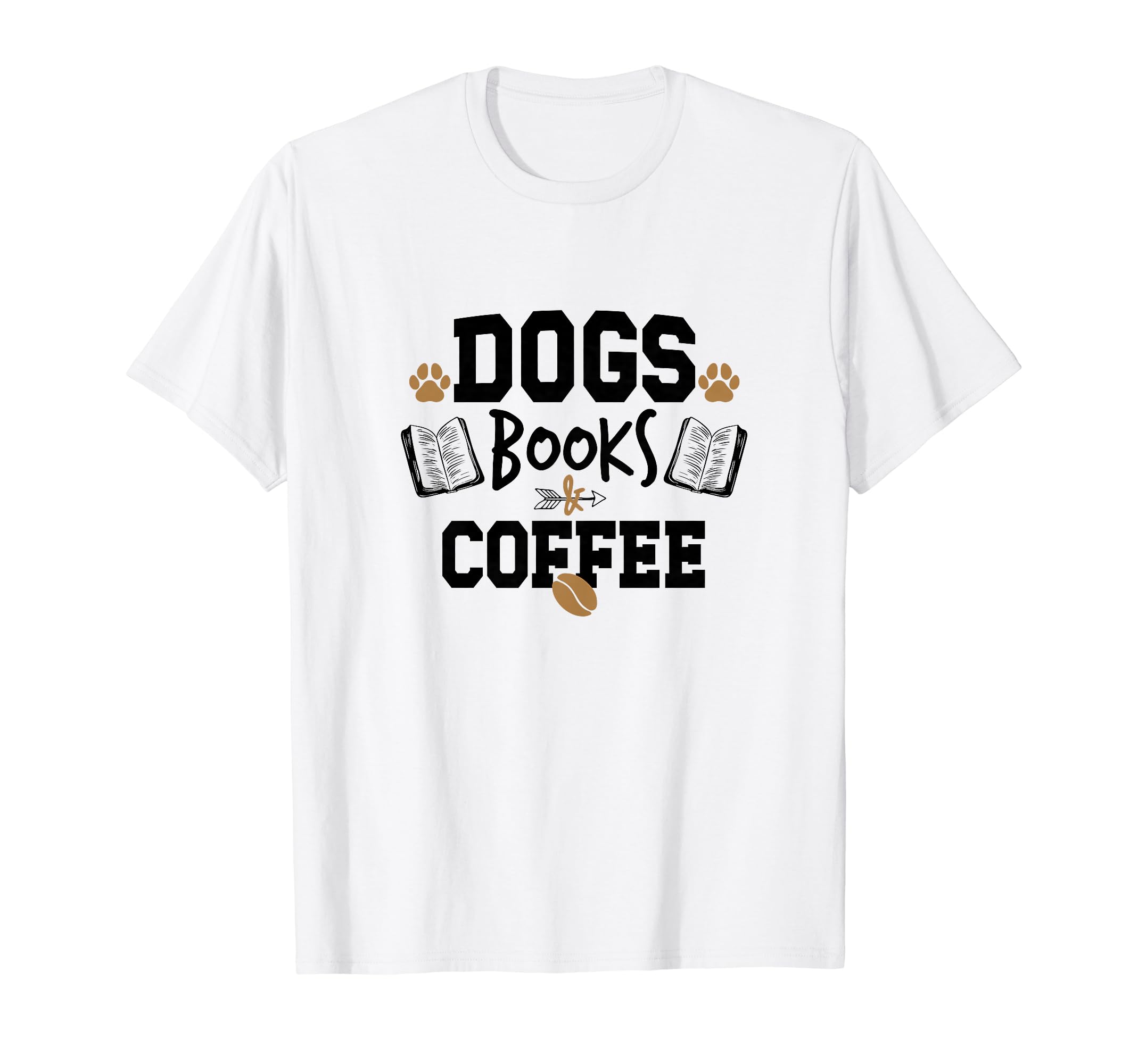 Dogs Books Coffee Funny Ideas Hoodie - Novelty Apparel Men Women - T-Shirt, Sweatshirt, Hoodie
