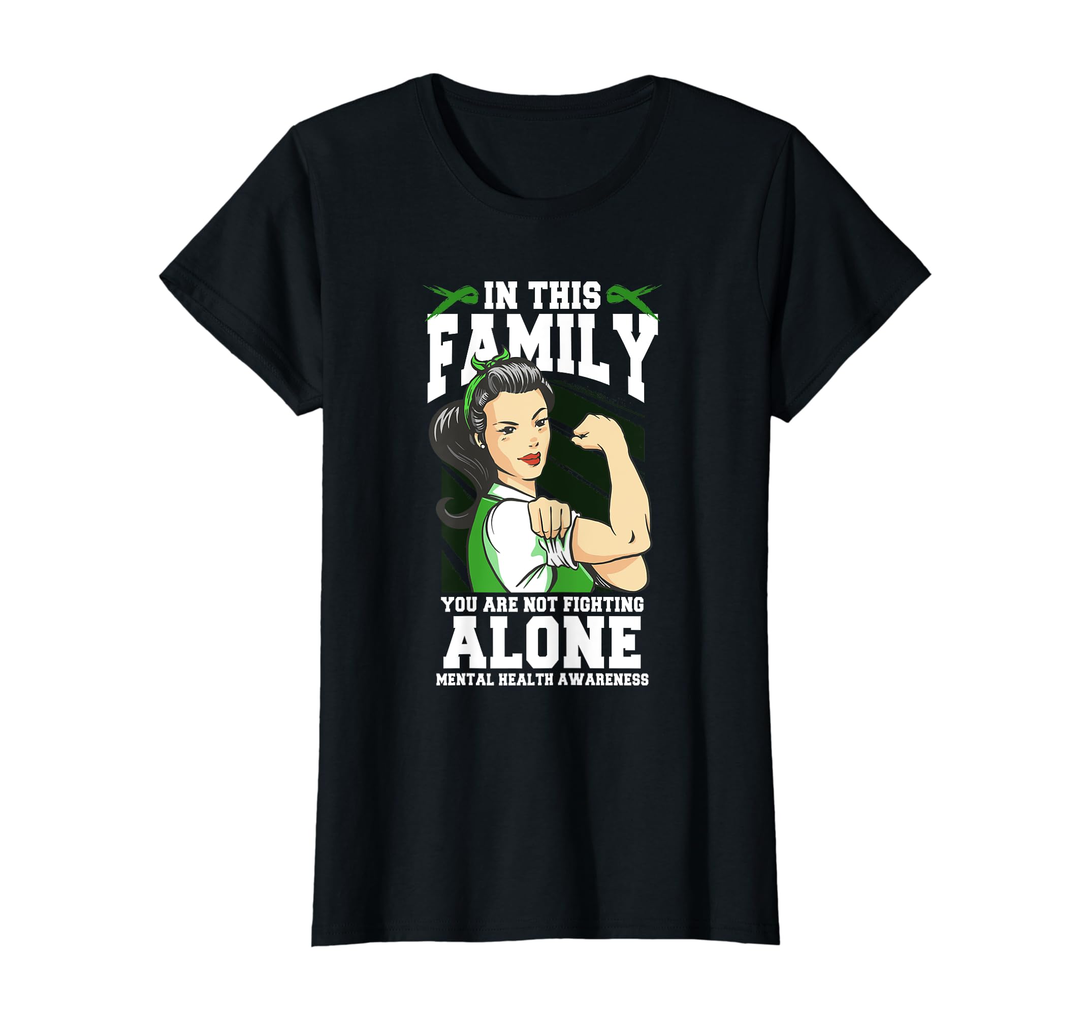You Are Not Fighting Alone Mental Health T-Shirt - Graphic Print Unisex - T-Shirt, Sweatshirt, Hoodie