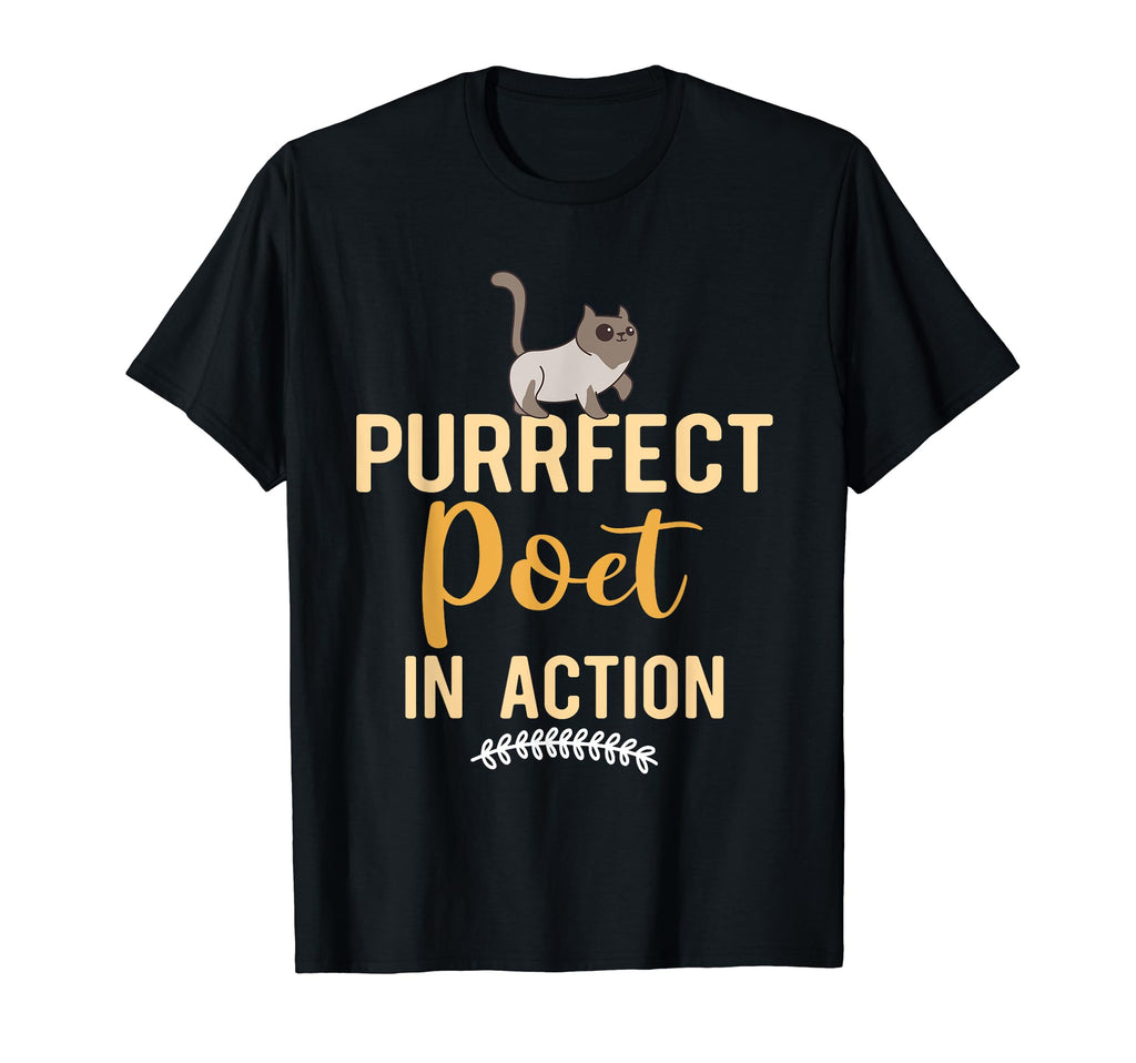 Poetry Cat Feline Lover Literature T-Shirt - Fun Novelty Design Unisex - T-Shirt, Sweatshirt, Hoodie