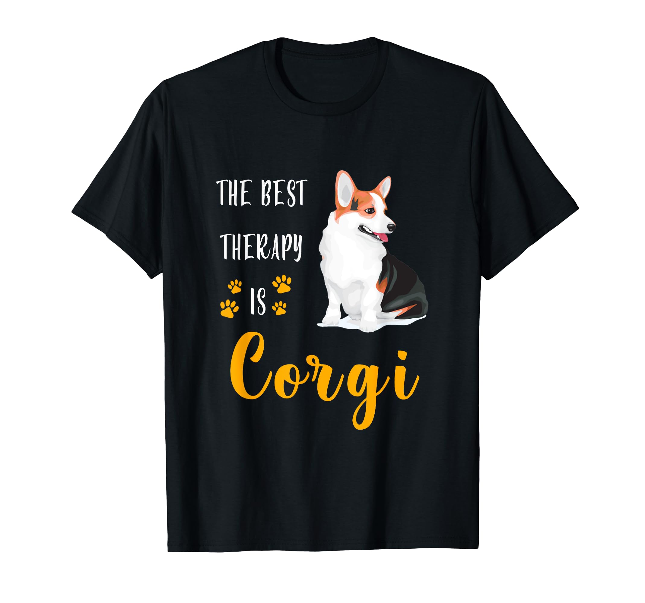 Best Therapy Is Corgi Dog T-Shirt - Trendy Graphic Unisex - T-Shirt, Sweatshirt, Hoodie
