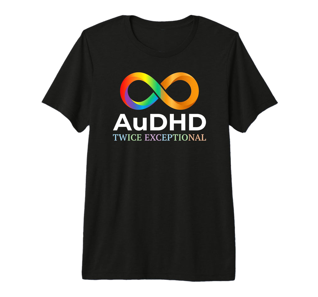 Audhd Twice Exceptional Pride Tri T-Shirt - Streetwear Style for Adults - T-Shirt, Sweatshirt, Hoodie