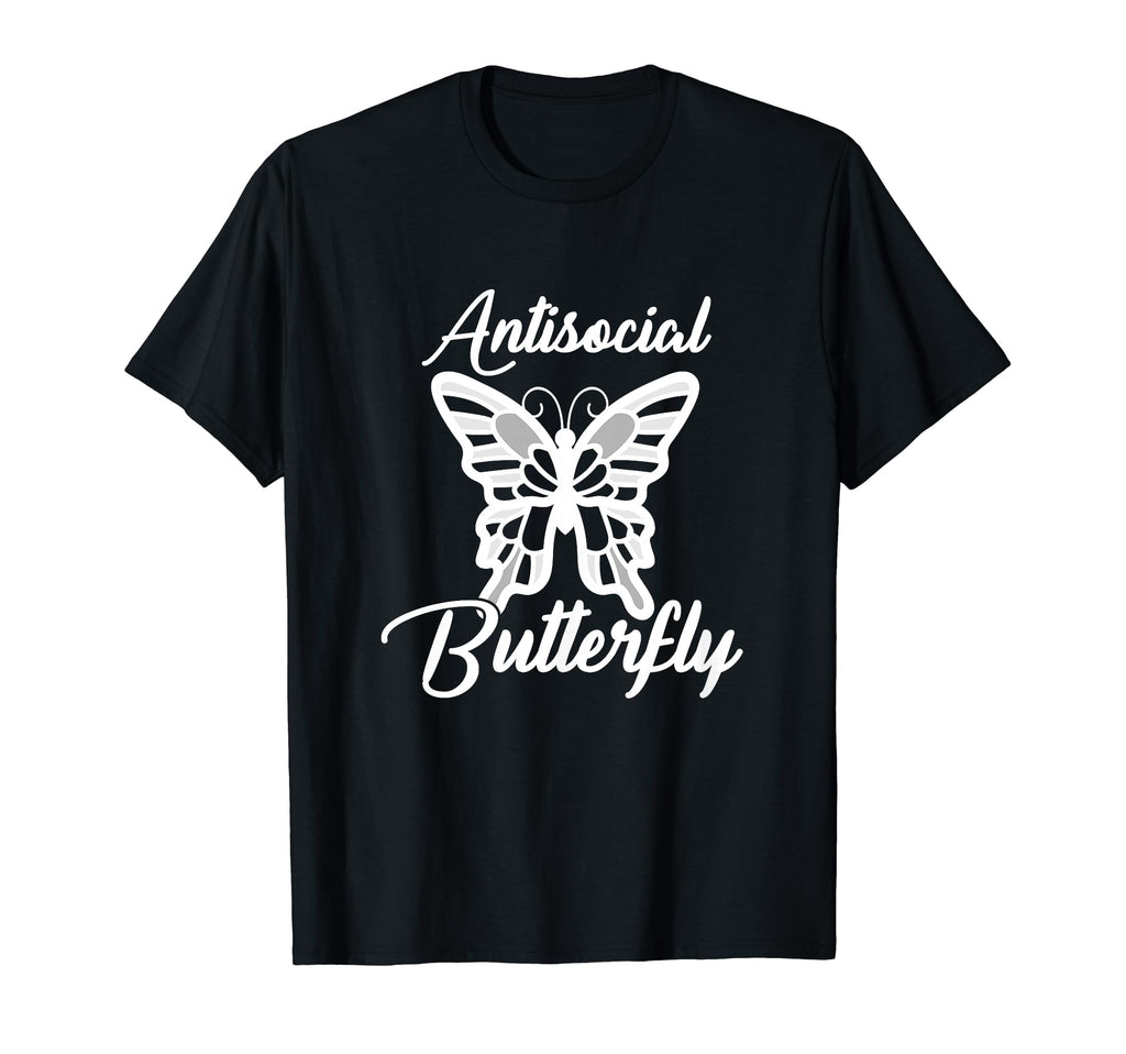 Antisocial Butterfly T-Shirt - Novelty Apparel Men Women - T-Shirt, Sweatshirt, Hoodie