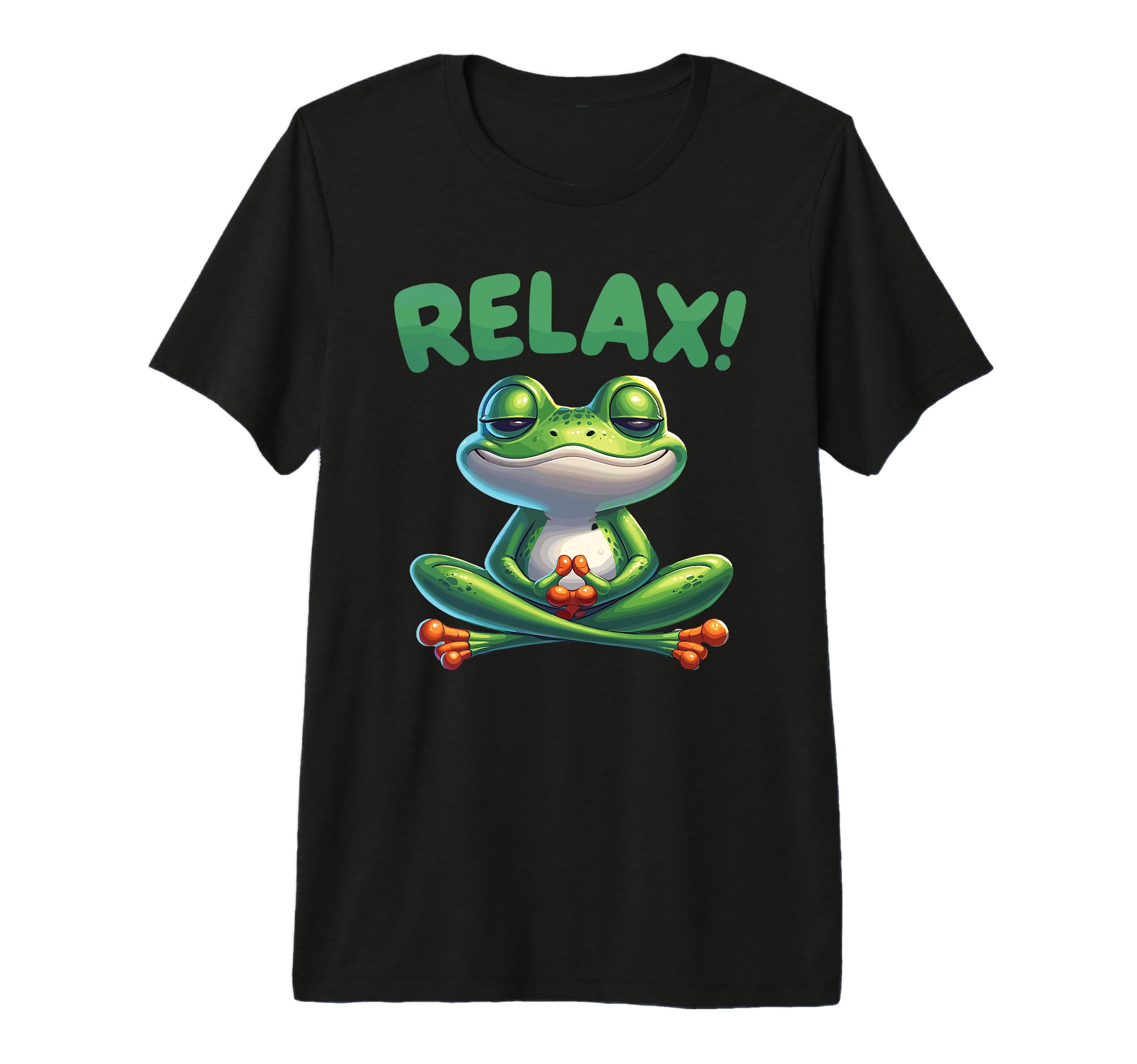 Frog Relax Meditating Funny Yoga Zen T-Shirt - Novelty Apparel Men Women - T-Shirt, Sweatshirt, Hoodie