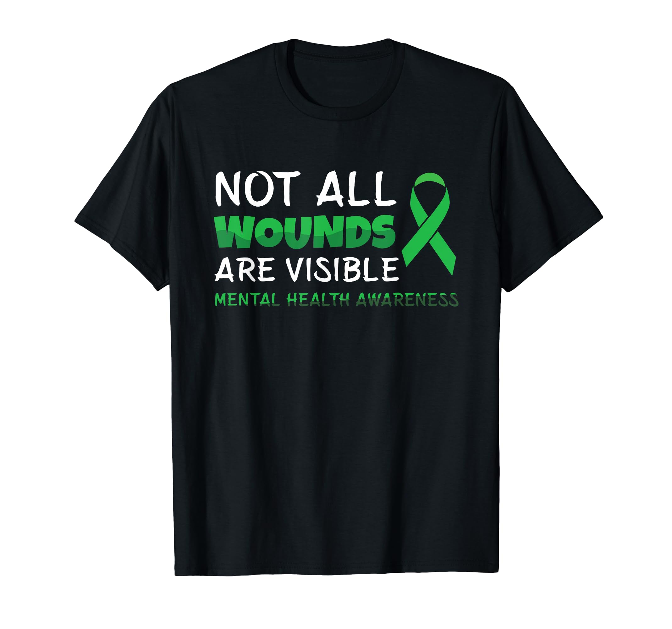 Not All Wounds Are Visible Support T-Shirt - Custom Art Print for Adults - T-Shirt, Sweatshirt, Hoodie