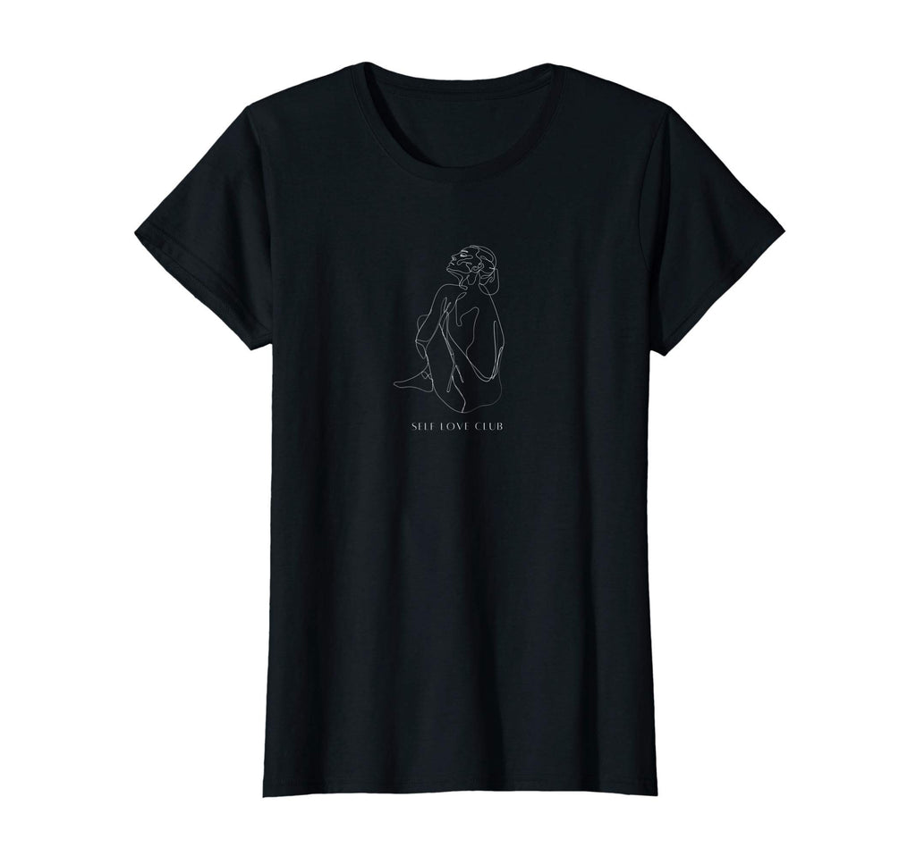 Self Love Club Womens Line Art Hoodie - Streetwear Style for Adults - T-Shirt, Sweatshirt, Hoodie