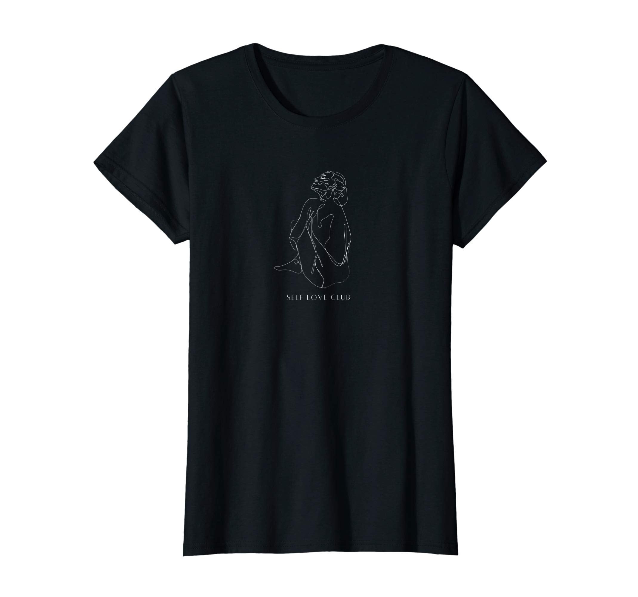 Self Love Club Womens Line Art Hoodie - Streetwear Style for Adults - T-Shirt, Sweatshirt, Hoodie