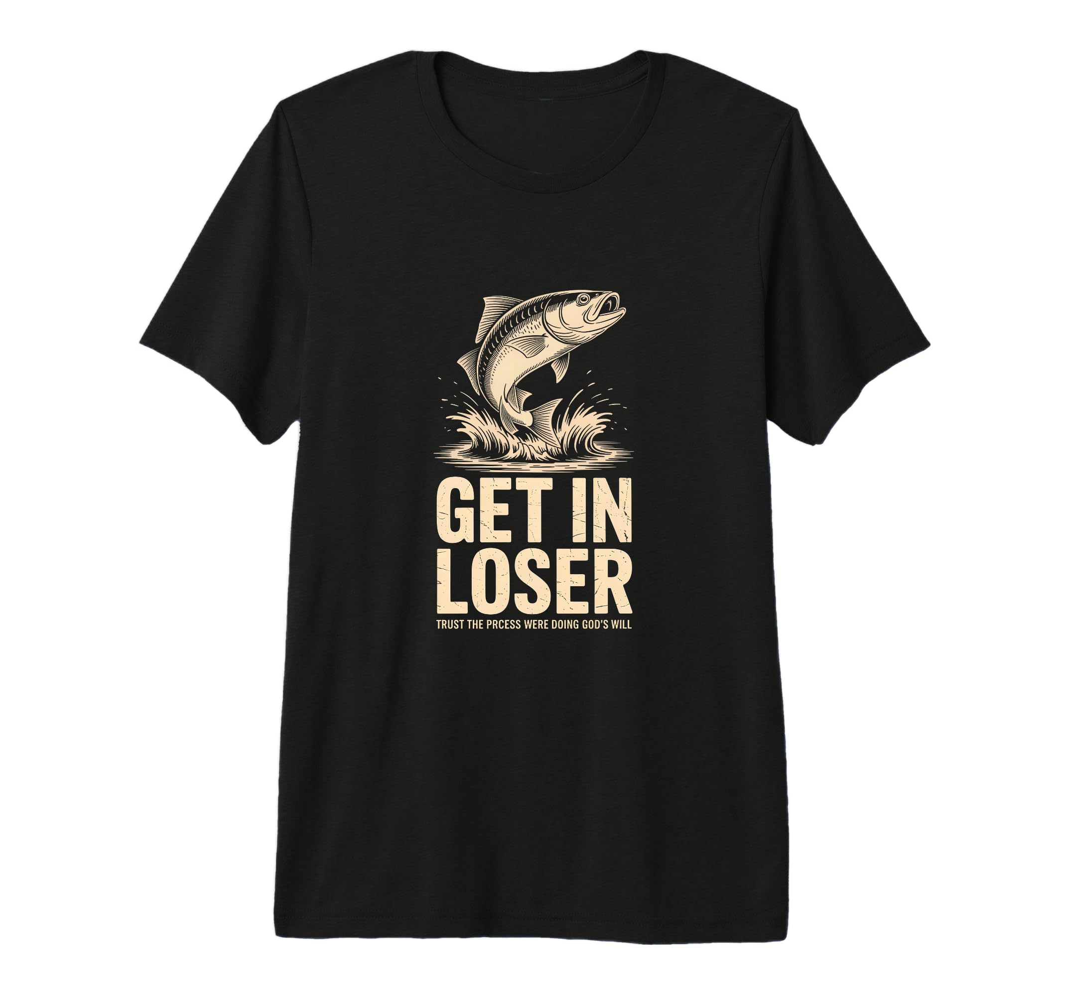 Get Loser Funny Fish Jumping Tri T-Shirt - Casual Everyday Wear Unisex - T-Shirt, Sweatshirt, Hoodie