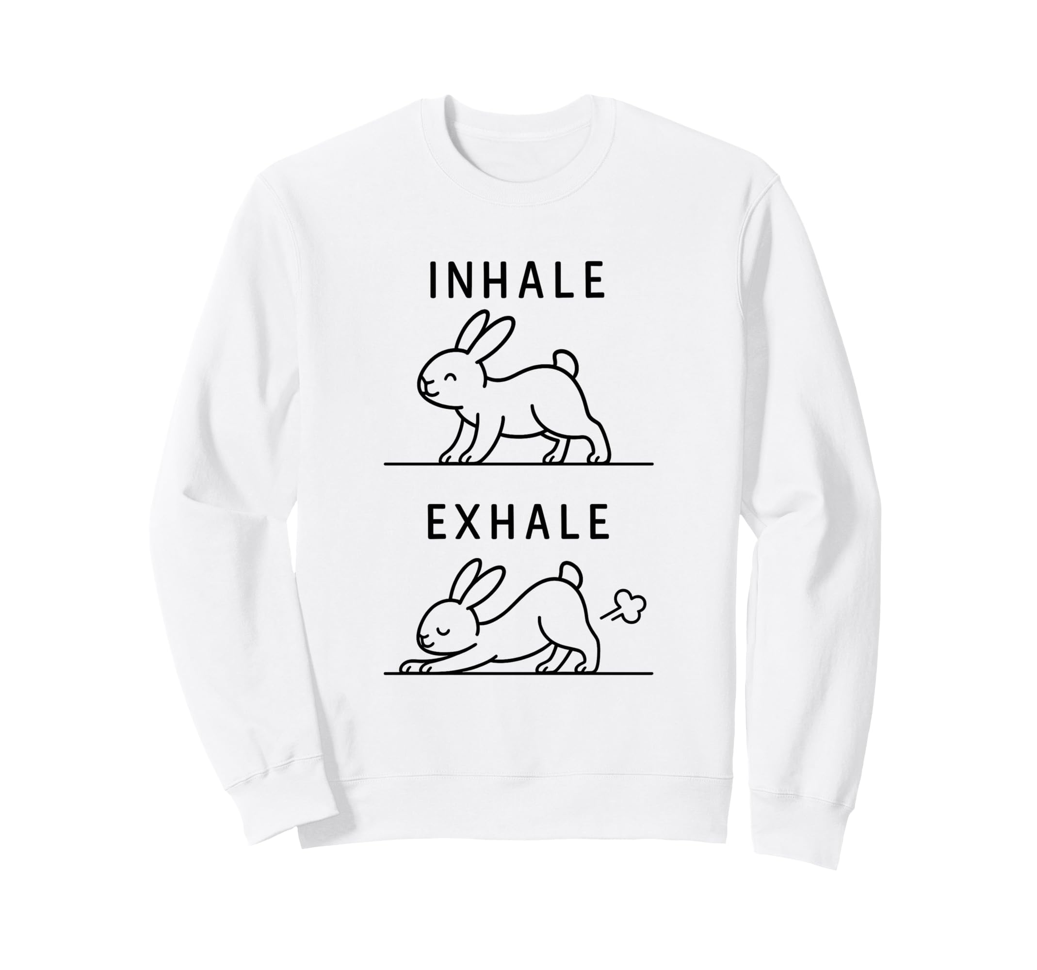 Funny Yoga Inhale Exhale Pooping Animal Sweatshirt - Unique Graphic Unisex - T-Shirt, Sweatshirt, Hoodie