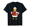 Duck Reading Books Student Literature T-Shirt - Trendy Graphic for Adults - T-Shirt, Sweatshirt, Hoodie