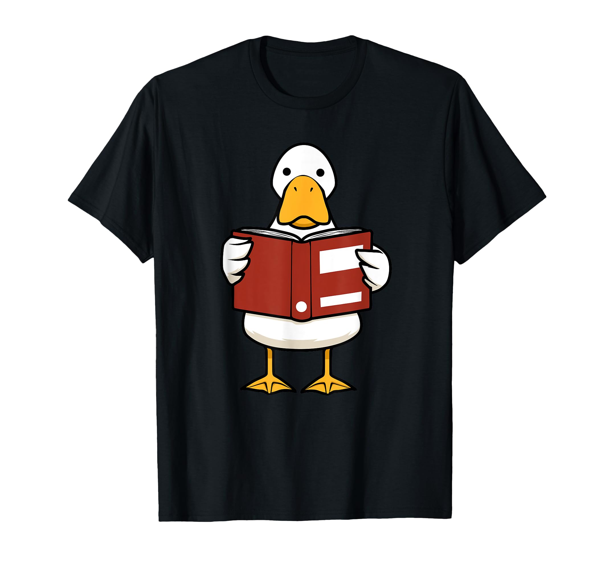 Duck Reading Books Student Literature T-Shirt - Trendy Graphic for Adults - T-Shirt, Sweatshirt, Hoodie