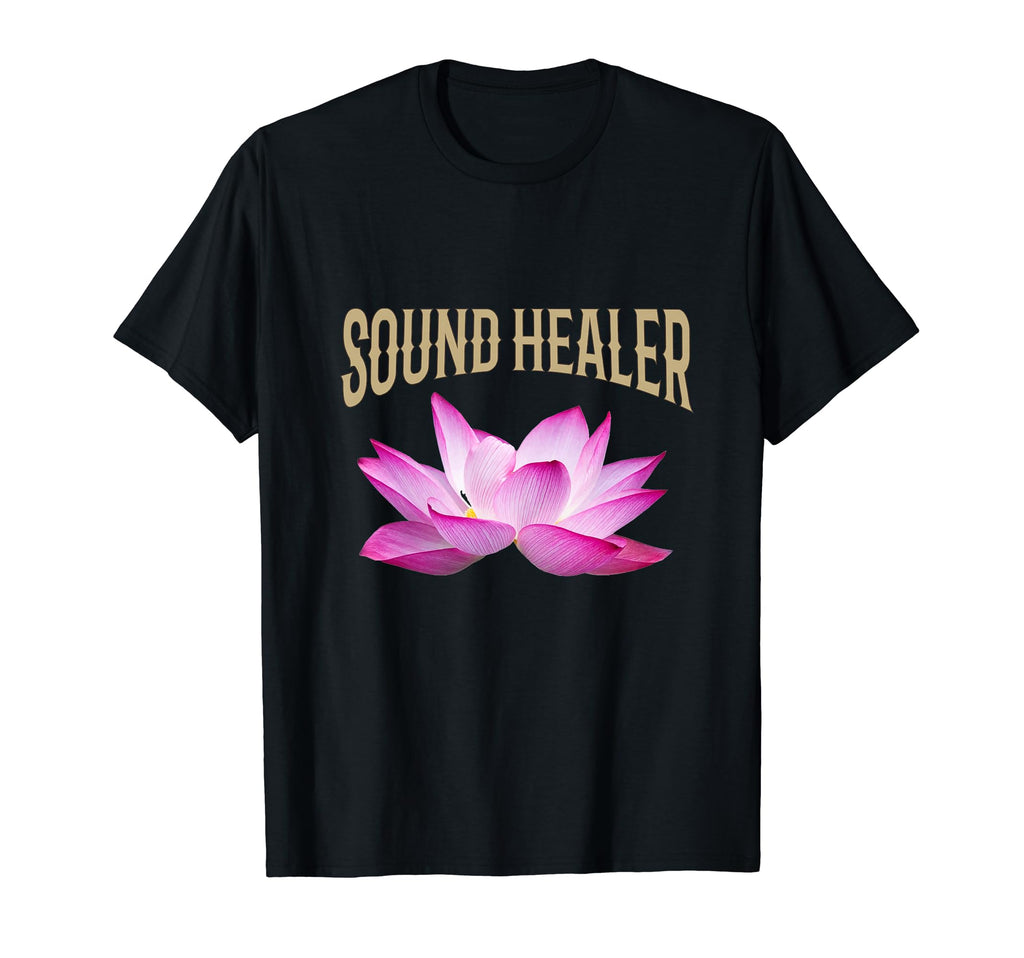 Sound Healer Lotus Sound Healing T-Shirt - Minimalist Print Men Women - T-Shirt, Sweatshirt, Hoodie