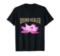Sound Healer Lotus Sound Healing T-Shirt - Minimalist Print Men Women - T-Shirt, Sweatshirt, Hoodie