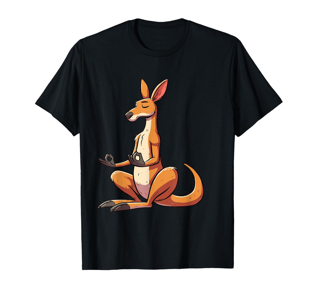 Meditation Kangaroo Yoga Pose T-Shirt - Fun Novelty Design Men Women - T-Shirt, Sweatshirt, Hoodie