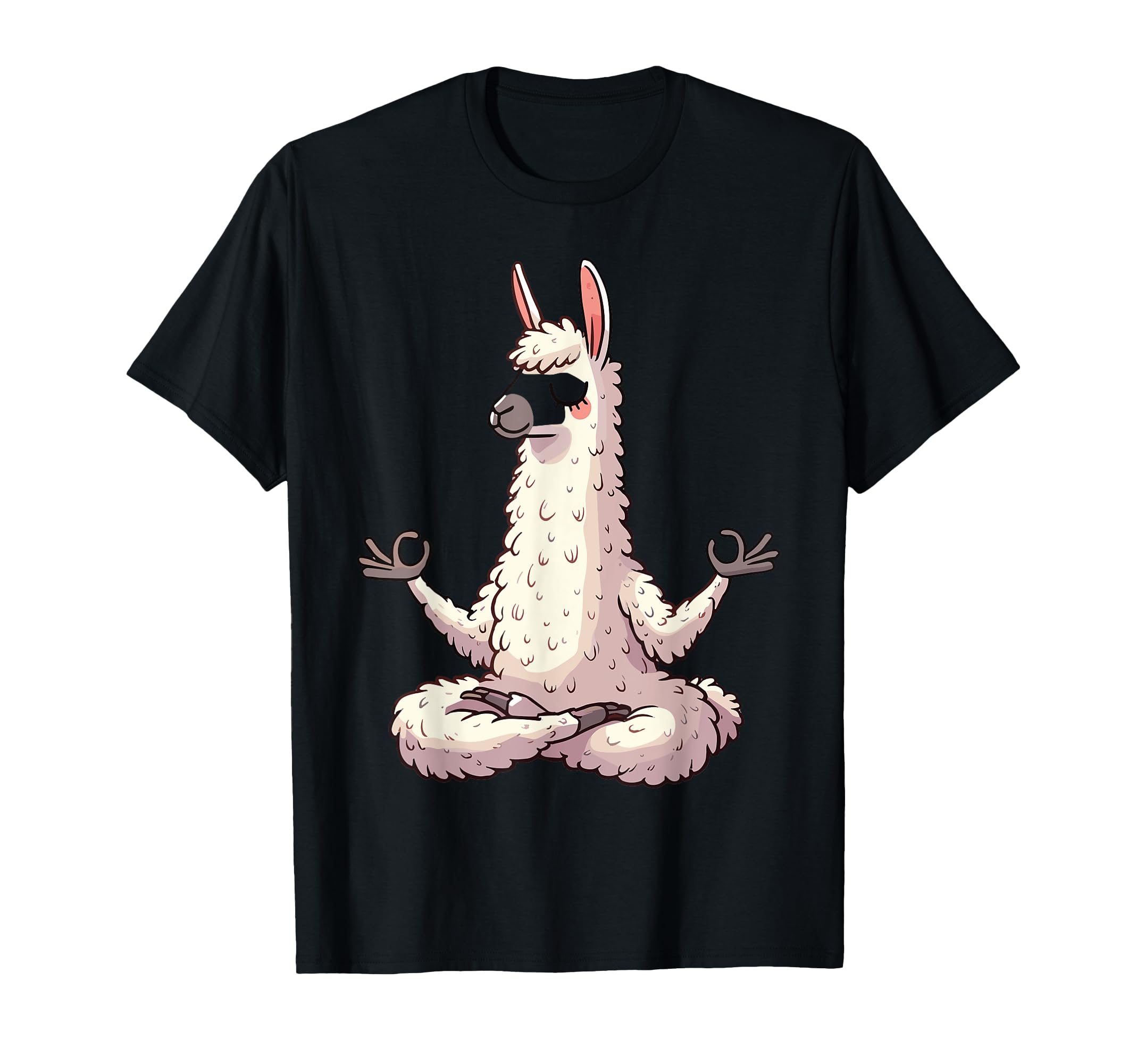 Meditation Llama Yoga Pose Relaxing T-Shirt - Trendy Graphic for Adults - T-Shirt, Sweatshirt, Hoodie