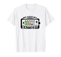 Battery Low Energy Anti Social Introverts T-Shirt - Streetwear Style Unisex - T-Shirt, Sweatshirt, Hoodie
