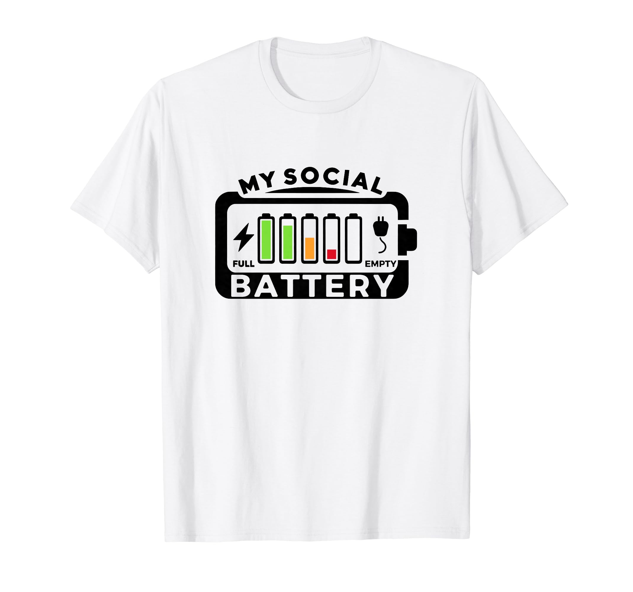 Battery Low Energy Anti Social Introverts T-Shirt - Streetwear Style Unisex - T-Shirt, Sweatshirt, Hoodie