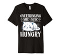 Hungry Overthinker Food Anxiety Hoodie - Minimalist Print Men Women - T-Shirt, Sweatshirt, Hoodie