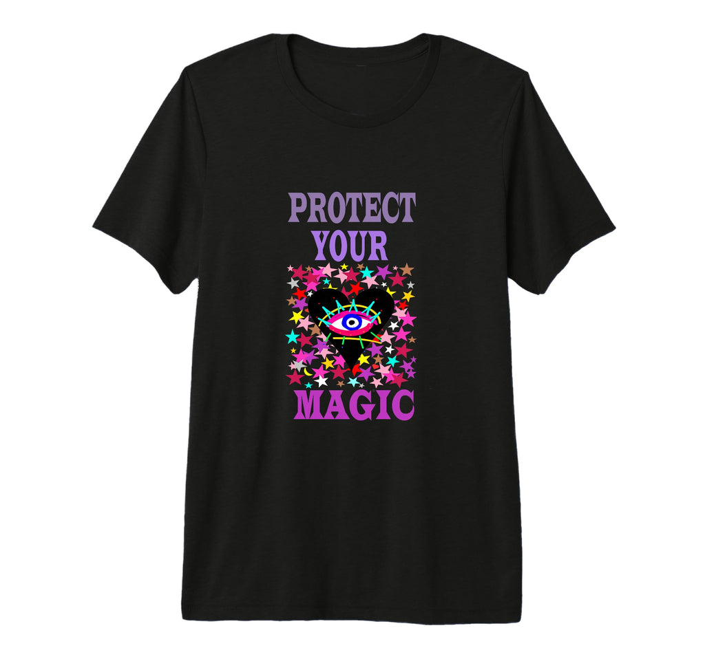 Protect Your Magical Energy Evil Eye Tri T-Shirt - Custom Art Print Unisex - T-Shirt, Sweatshirt, Hoodie