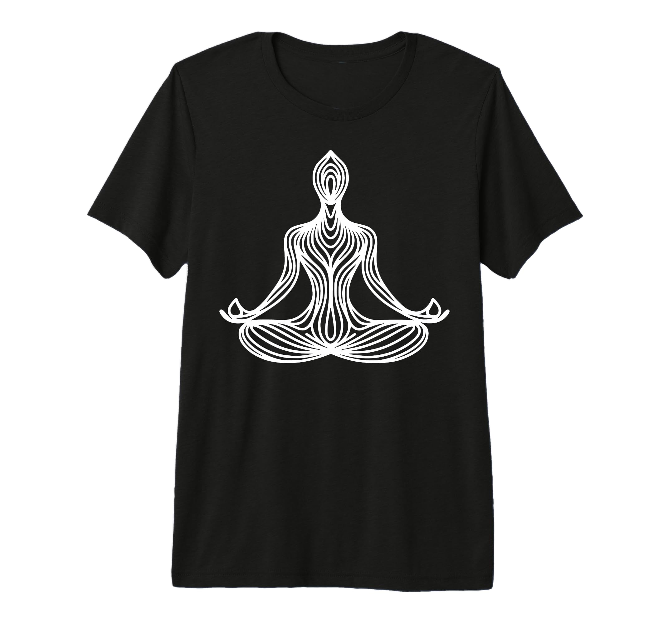 Meditation Silhouette Stylized Figure T-Shirt - Graphic Print Men Women - T-Shirt, Sweatshirt, Hoodie