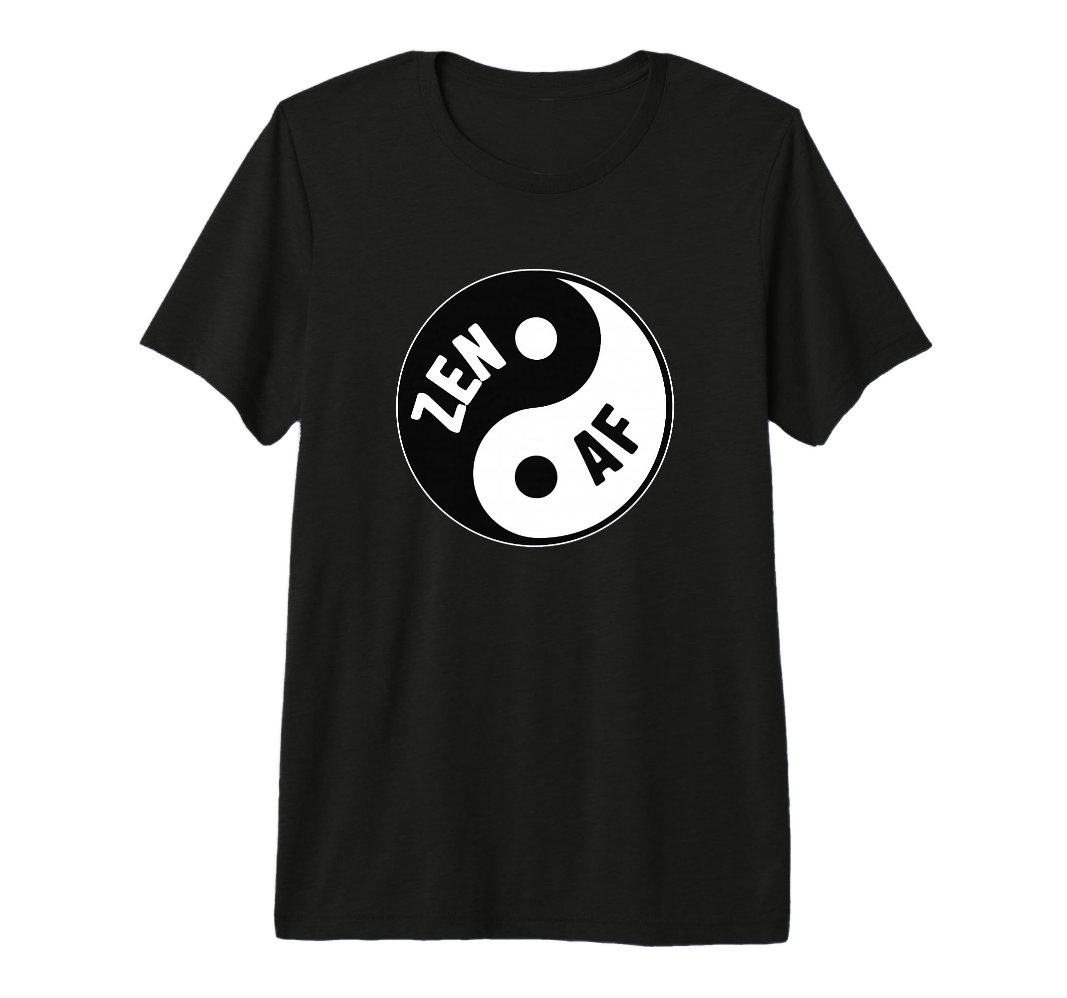 Zen Af Yin Yang Symbol Meditation T-Shirt - Streetwear Style Men Women - T-Shirt, Sweatshirt, Hoodie
