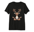 Meditation Reindeer Yoga Pose Relaxing T-Shirt - Novelty Apparel Unisex - T-Shirt, Sweatshirt, Hoodie