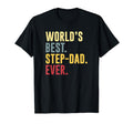 Mens Worlds Best Step Dad Ever Funny T-Shirt - Novelty Apparel for Adults - T-Shirt, Sweatshirt, Hoodie