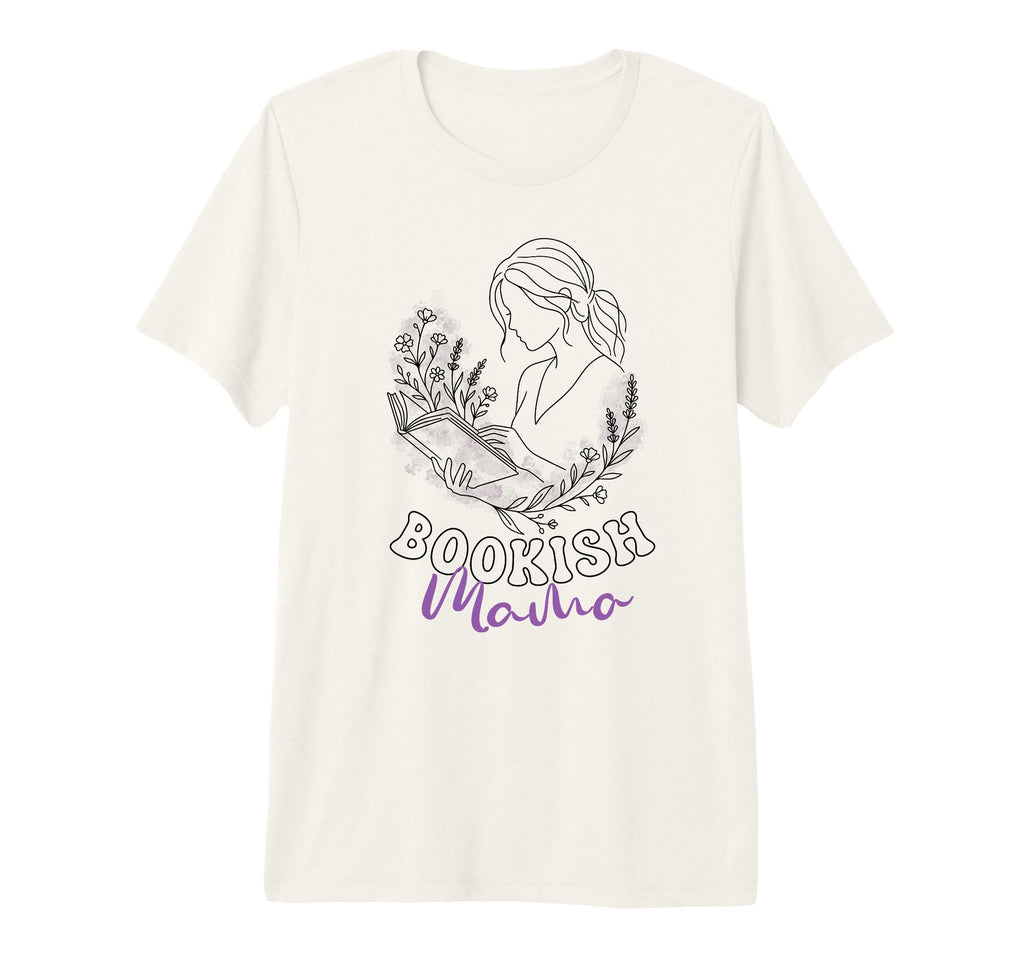 Bookish Mama Reader Floral Wildflower T-Shirt - Novelty Apparel for Adults - T-Shirt, Sweatshirt, Hoodie