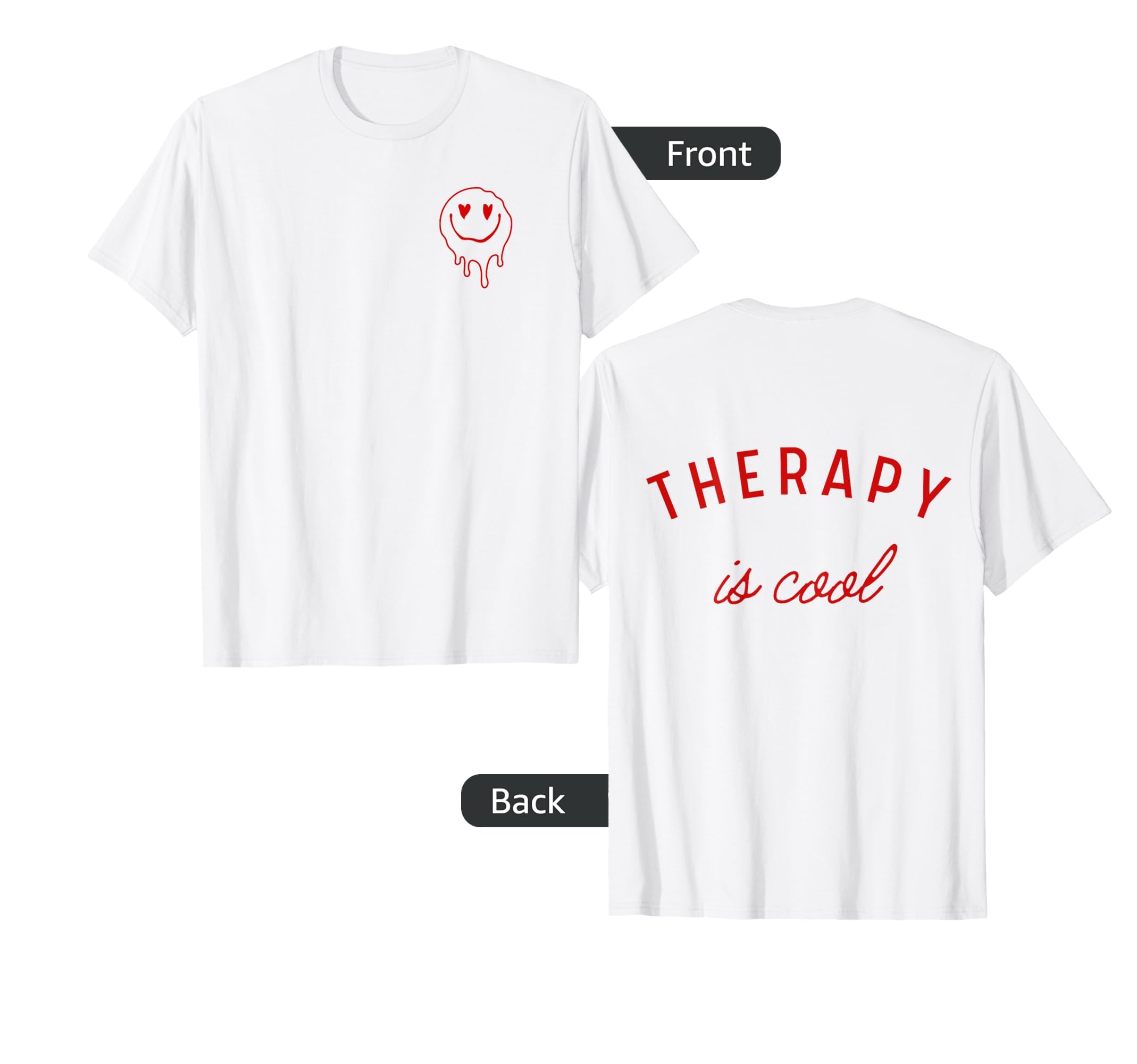 Therapy Is Mental Health Awareness T-Shirt - Graphic Print for Adults - T-Shirt, Sweatshirt, Hoodie