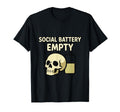 Social Battery Empty Funny Introvert T-Shirt - Novelty Apparel Men Women - T-Shirt, Sweatshirt, Hoodie