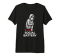 Low Social Battery Relatable Introvert T-Shirt - Minimalist Print Unisex - T-Shirt, Sweatshirt, Hoodie