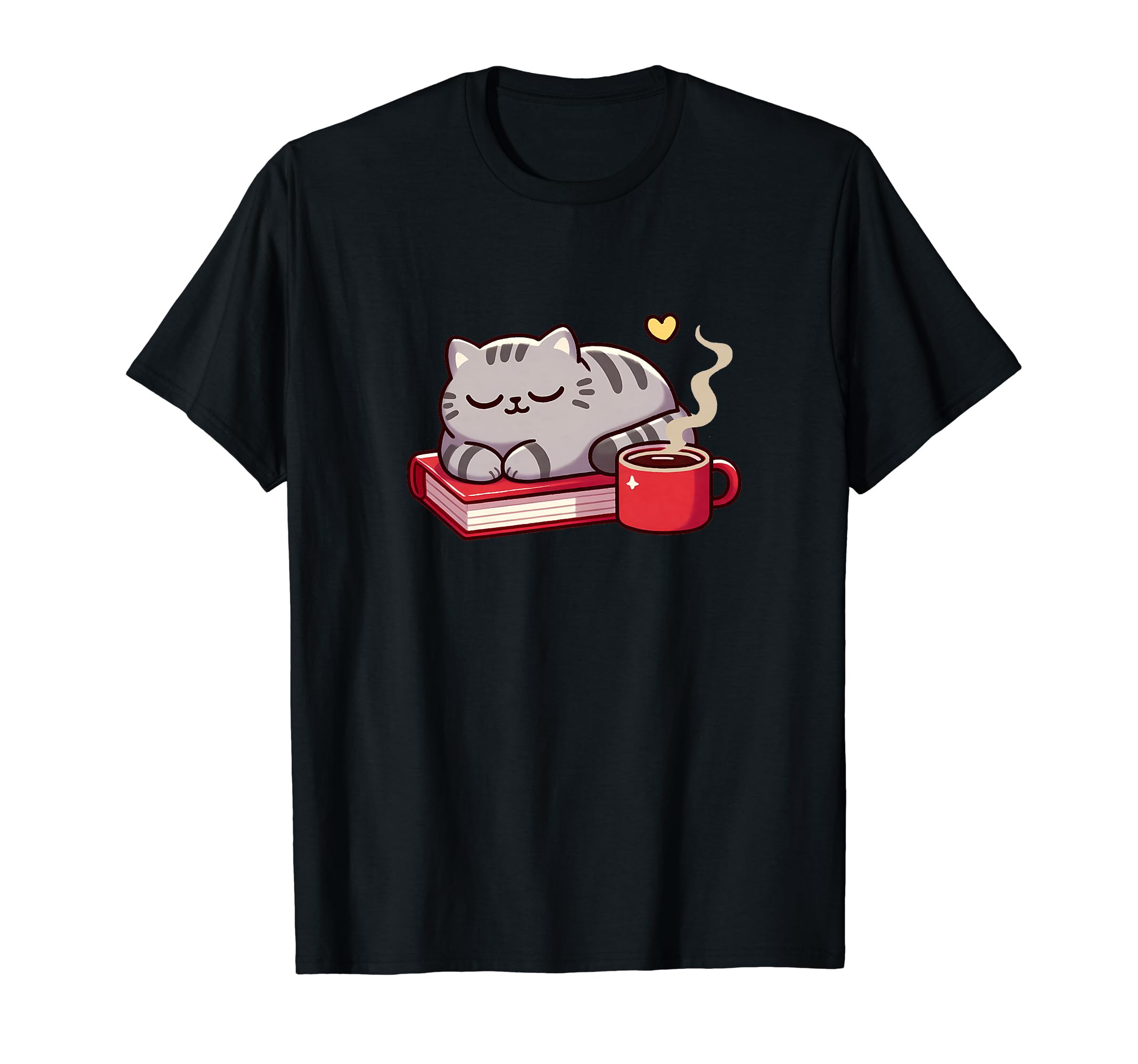 Cat Lover Cat Lover Books Coffee Sweatshirt - Custom Art Print for Adults - T-Shirt, Sweatshirt, Hoodie