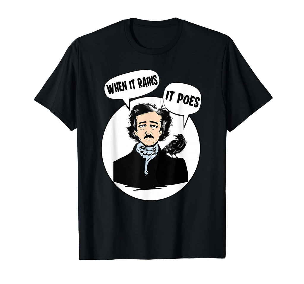 Edgar Allan Poe Raven Gothic Literature T-Shirt - Unique Graphic Men Women - T-Shirt, Sweatshirt, Hoodie