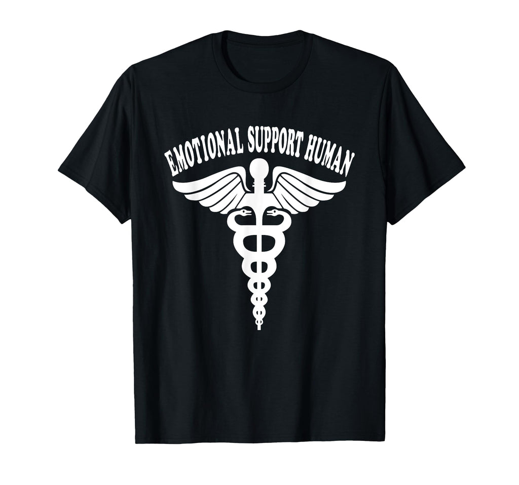 Emotional Support Human Service Dog T-Shirt - Fun Novelty Design Unisex - T-Shirt, Sweatshirt, Hoodie