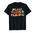 Peace Love Reading Groovy Bookworm Book T-Shirt - Trendy Graphic Unisex - T-Shirt, Sweatshirt, Hoodie