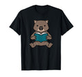 Wombat Reading Books Rodent Literature T-Shirt - Unique Graphic for Adults - T-Shirt, Sweatshirt, Hoodie
