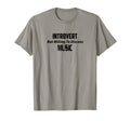 Anti Social Introvert Willing To T-Shirt - Graphic Print for Adults - T-Shirt, Sweatshirt, Hoodie
