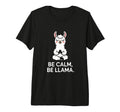 Be Calm Be Llama Meditation Yoga Tri T-Shirt - Minimalist Print for Adults - T-Shirt, Sweatshirt, Hoodie