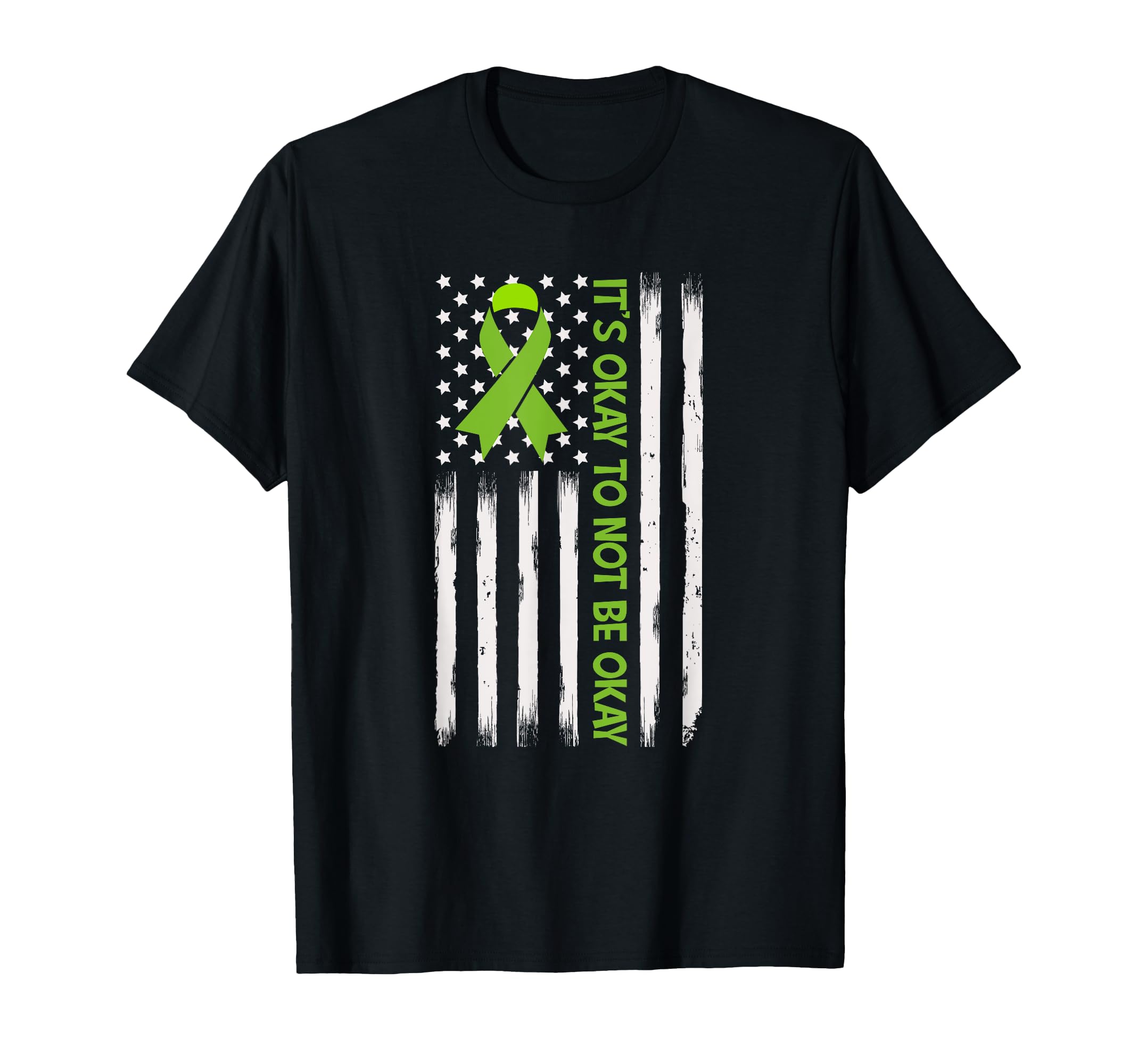 Its Okay To Not Be Okay Us Flag T-Shirt - Minimalist Print Men Women - T-Shirt, Sweatshirt, Hoodie
