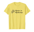 Music Is Medicine Healing Power Music T-Shirt - Streetwear Style Unisex - T-Shirt, Sweatshirt, Hoodie