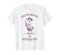 Hold Partner Im Overstimulated Funny Goose T-Shirt - Trendy Graphic Unisex - T-Shirt, Sweatshirt, Hoodie