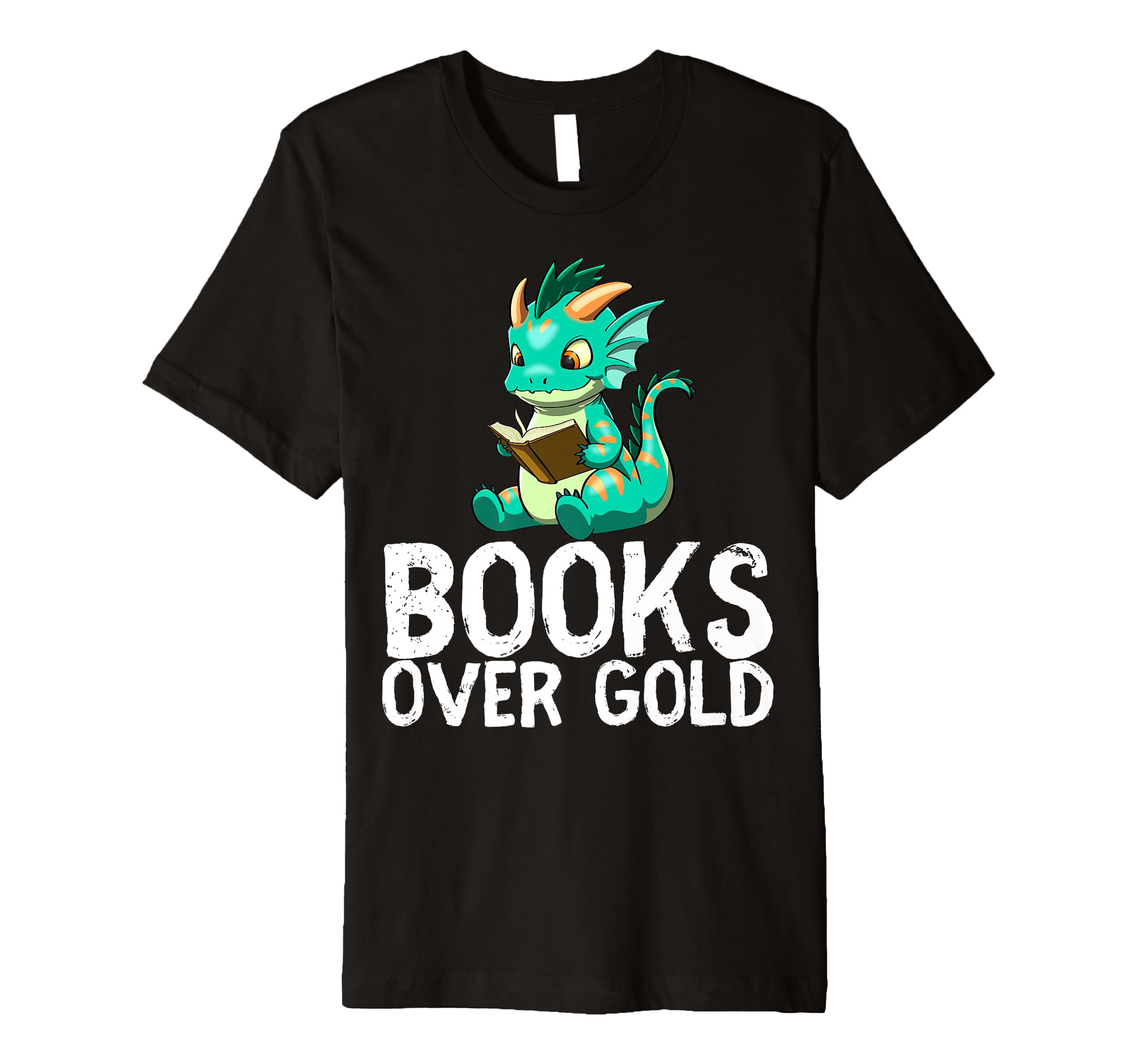 Dragon Reading Book Worm Nerd School T-Shirt - Graphic Print for Adults - T-Shirt, Sweatshirt, Hoodie