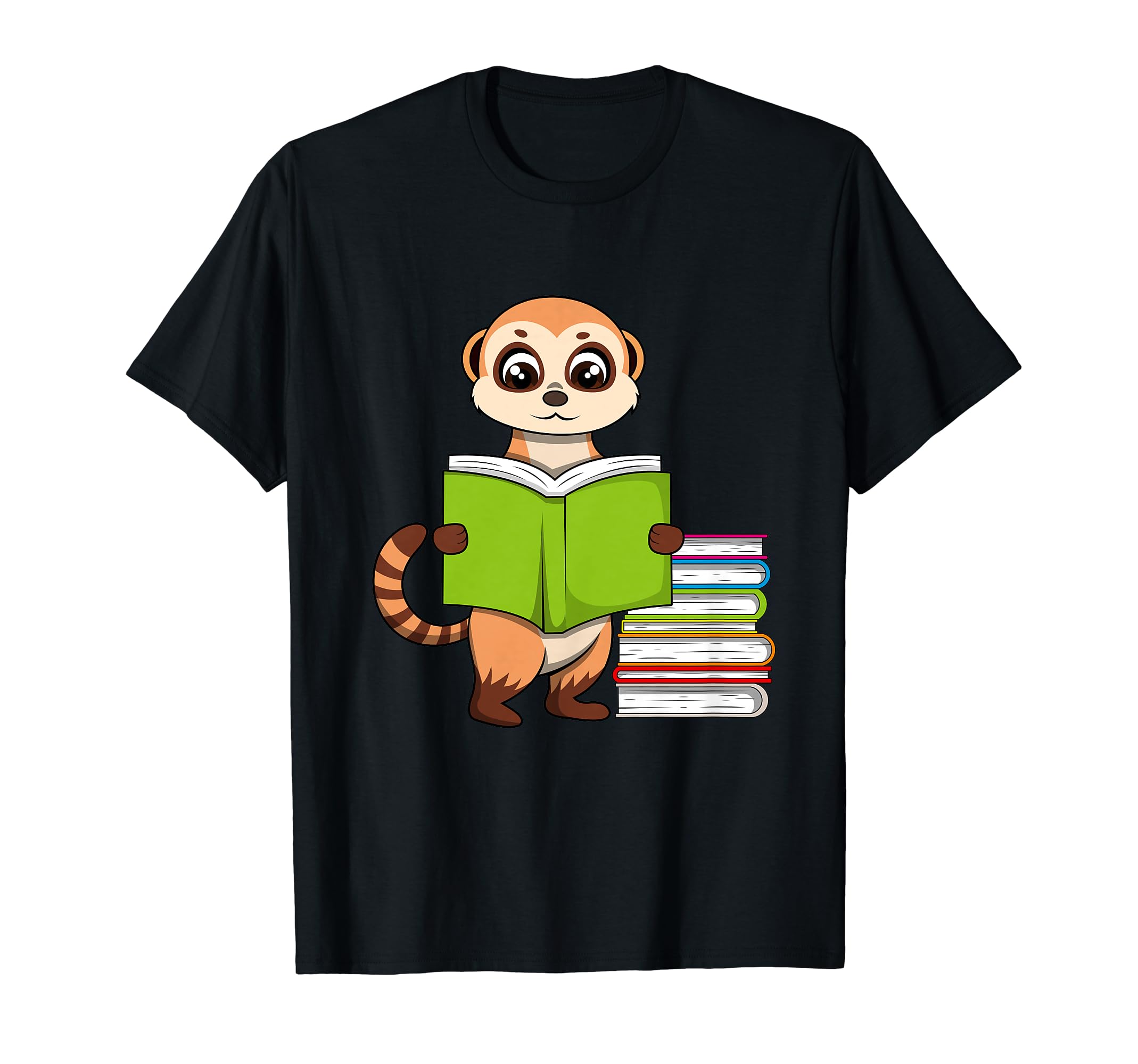Meerkat Studying Book Literature School T-Shirt - Streetwear Style Unisex - T-Shirt, Sweatshirt, Hoodie