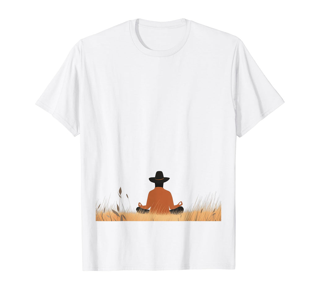 Peaceful Meditation Pose T-Shirt - Casual Everyday Wear Men Women - T-Shirt, Sweatshirt, Hoodie