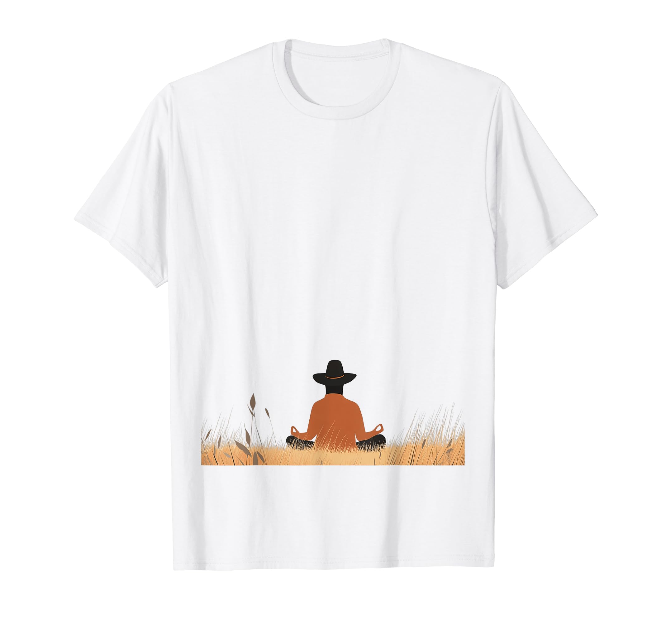 Peaceful Meditation Pose T-Shirt - Casual Everyday Wear Men Women - T-Shirt, Sweatshirt, Hoodie