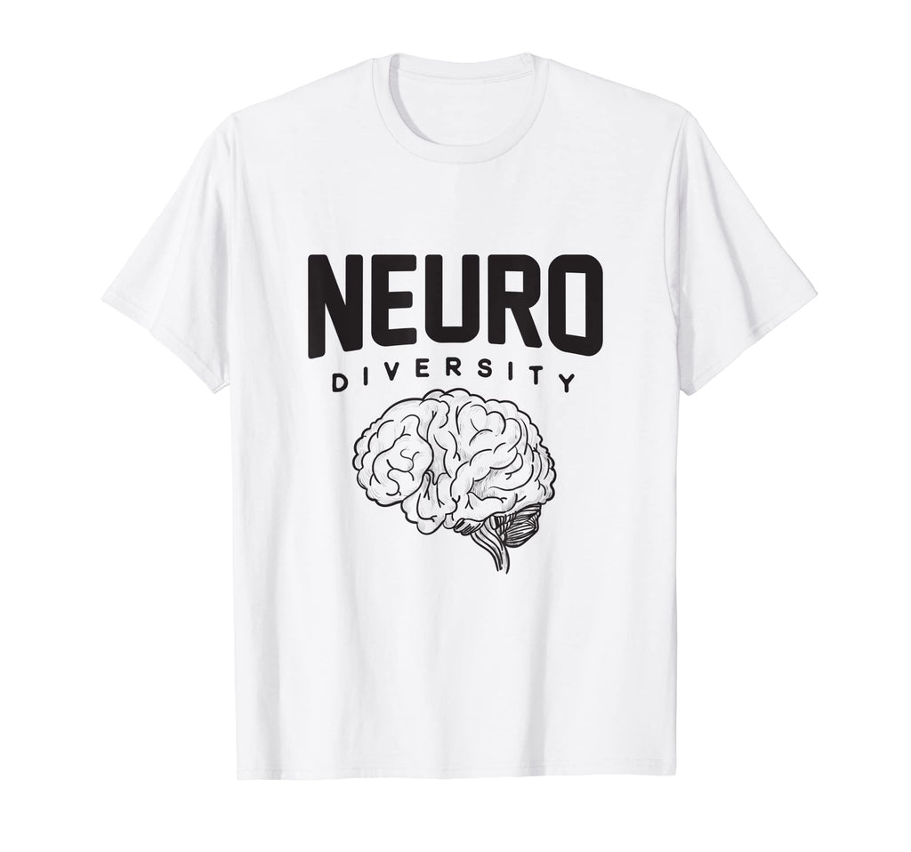 Neurodiversity Variations Human Brain T-Shirt - Graphic Print Men Women - T-Shirt, Sweatshirt, Hoodie