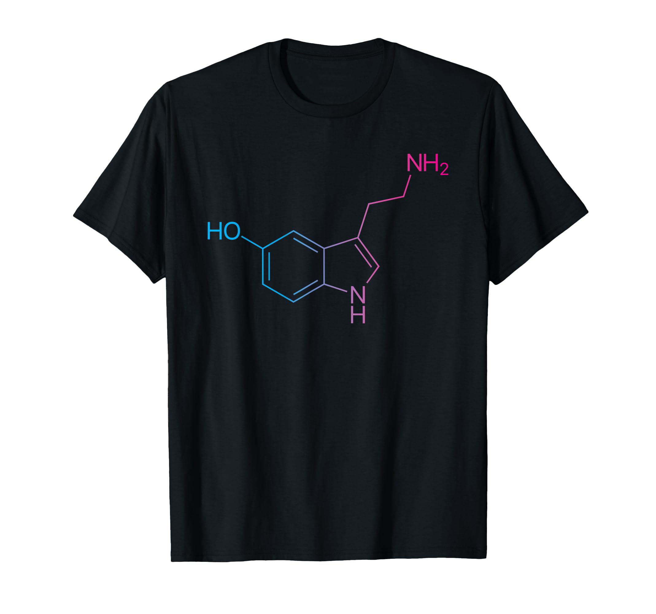 Serotonin Molecule Trippy Rave Edm T-Shirt - Aesthetic Graphic for Adults - T-Shirt, Sweatshirt, Hoodie