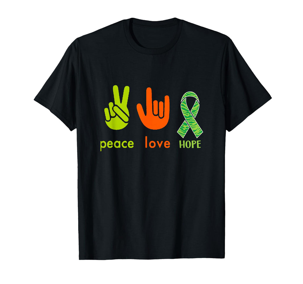 Peace Love Hope Funny Mental Health T-Shirt - Graphic Print Unisex - T-Shirt, Sweatshirt, Hoodie