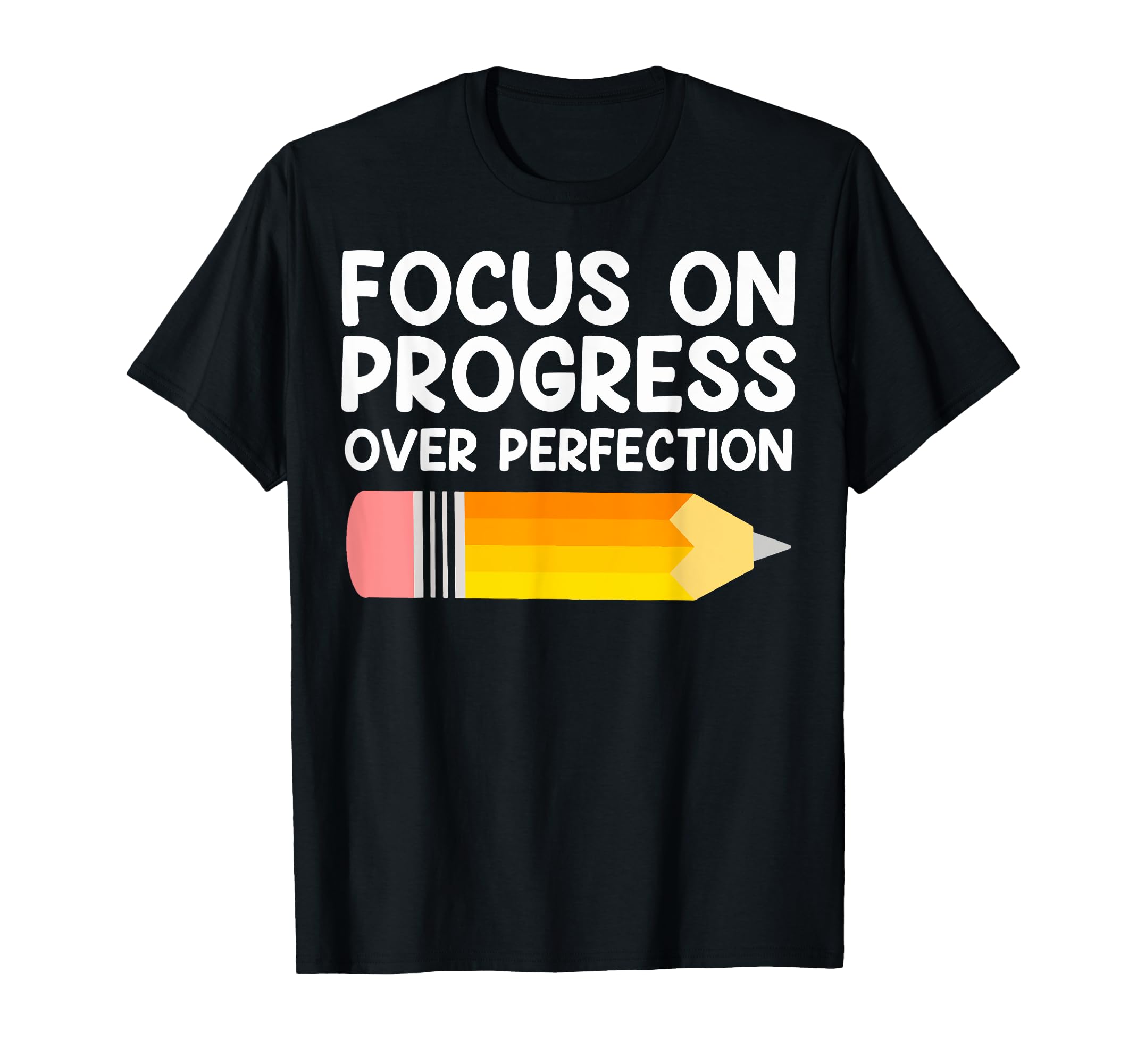 Progress Not Perfection Focus T-Shirt - Custom Art Print for Adults - T-Shirt, Sweatshirt, Hoodie