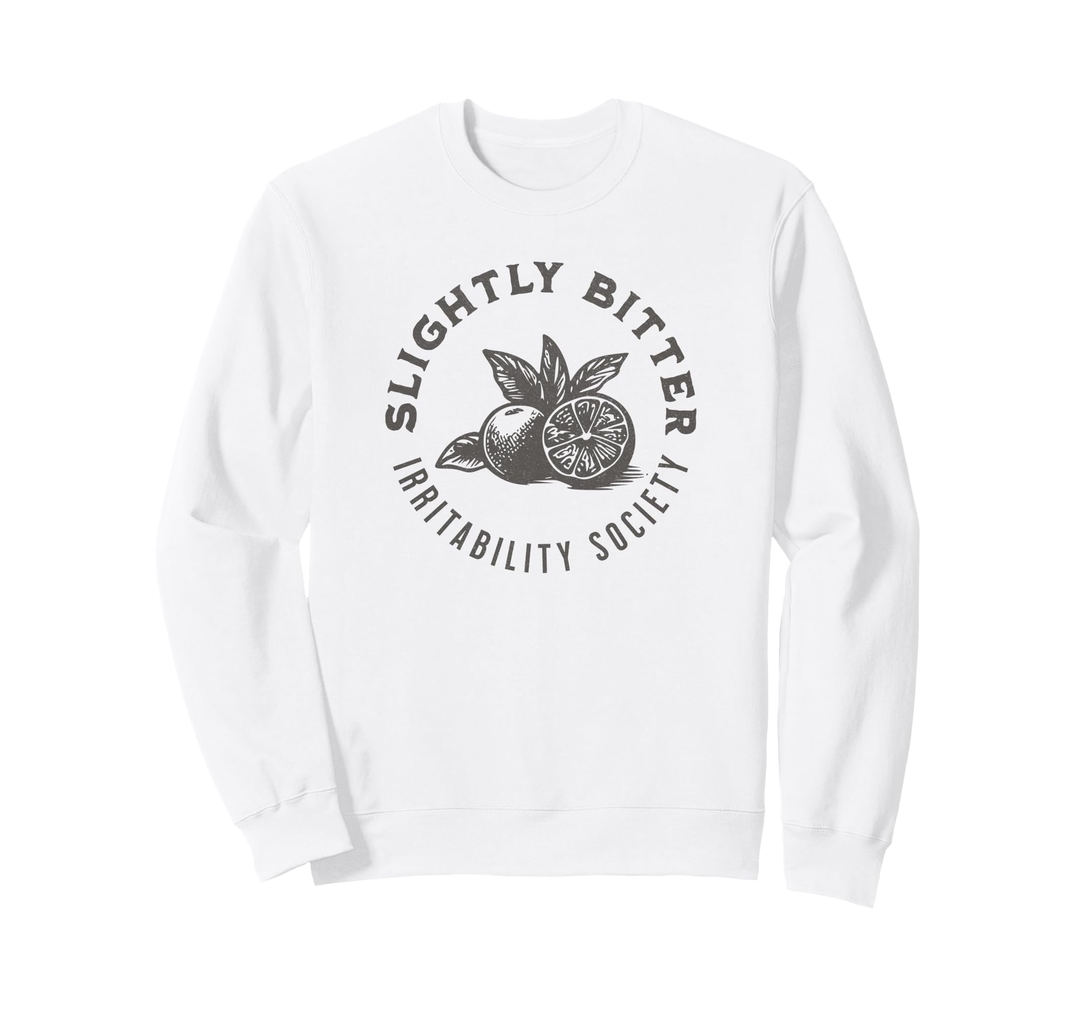 Slightly Bitter Funny Lemon Sweatshirt - Graphic Print Men Women - T-Shirt, Sweatshirt, Hoodie